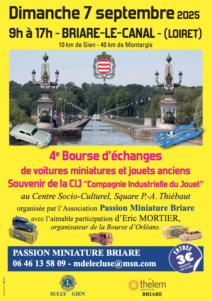 Affiche 4ème bourse d'échange de Briare-le-Canal (Loiret)