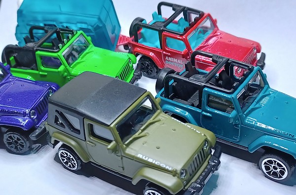 différents modèles de Jeep Wrangler