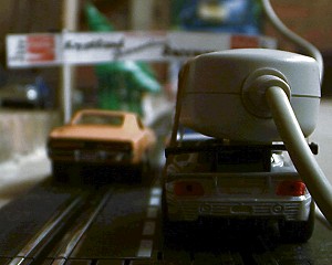 Gros plan sur la ligne de dpart